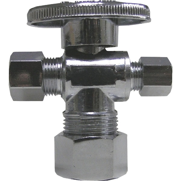 Proline 5/8 In. OD x 3/8 In. OD x 3/8 In. OD Brass Cross Valve 194-322HC - main